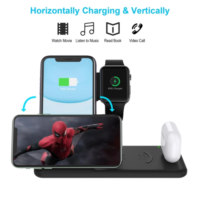 Four in one multifunction wireless charger