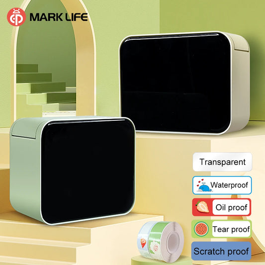 Marklife P15Wireless Bluetooth Label Printer Portable Thermal Printer