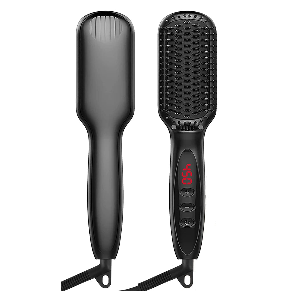 Heating Straightening Comb | Hair Straightener Brush for Men | Quick Beard Straightener | Styling Iron Smoothing Comb