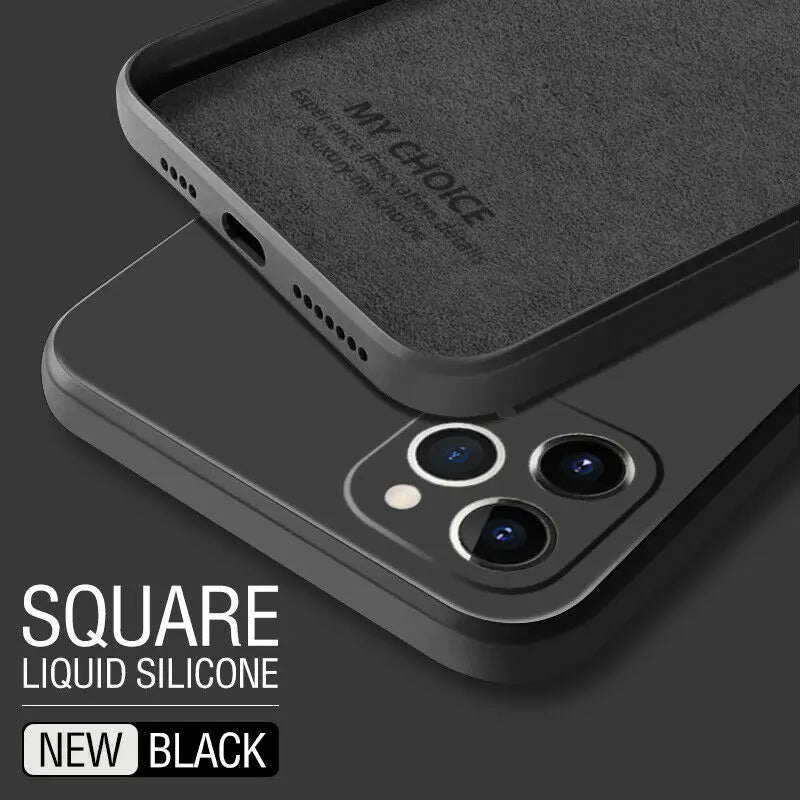 Square Fashion Silicone Case For Samsung Galaxy S24 S23 S22 S21 Ultra S20 FE S10 S9 Plus A51 A71 Note 20 Ultra Cover