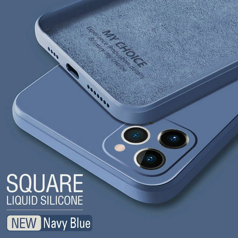 Square Fashion Silicone Case For Samsung Galaxy S24 S23 S22 S21 Ultra S20 FE S10 S9 Plus A51 A71 Note 20 Ultra Cover